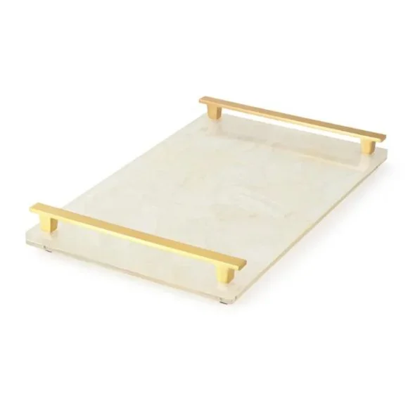 Kendra Scott Mother Of Pearl Stone Slab Tray - Picture 1 of 11